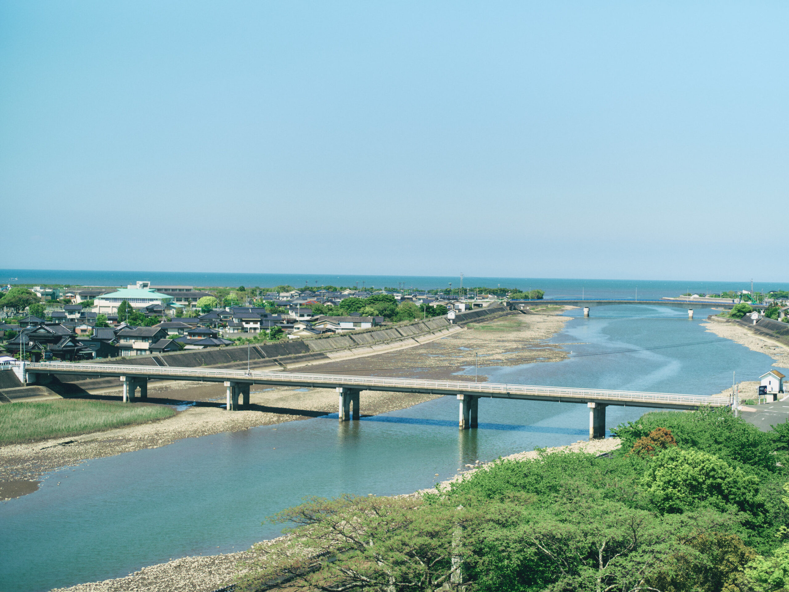 山国川の左岸は福岡県吉富町だ。