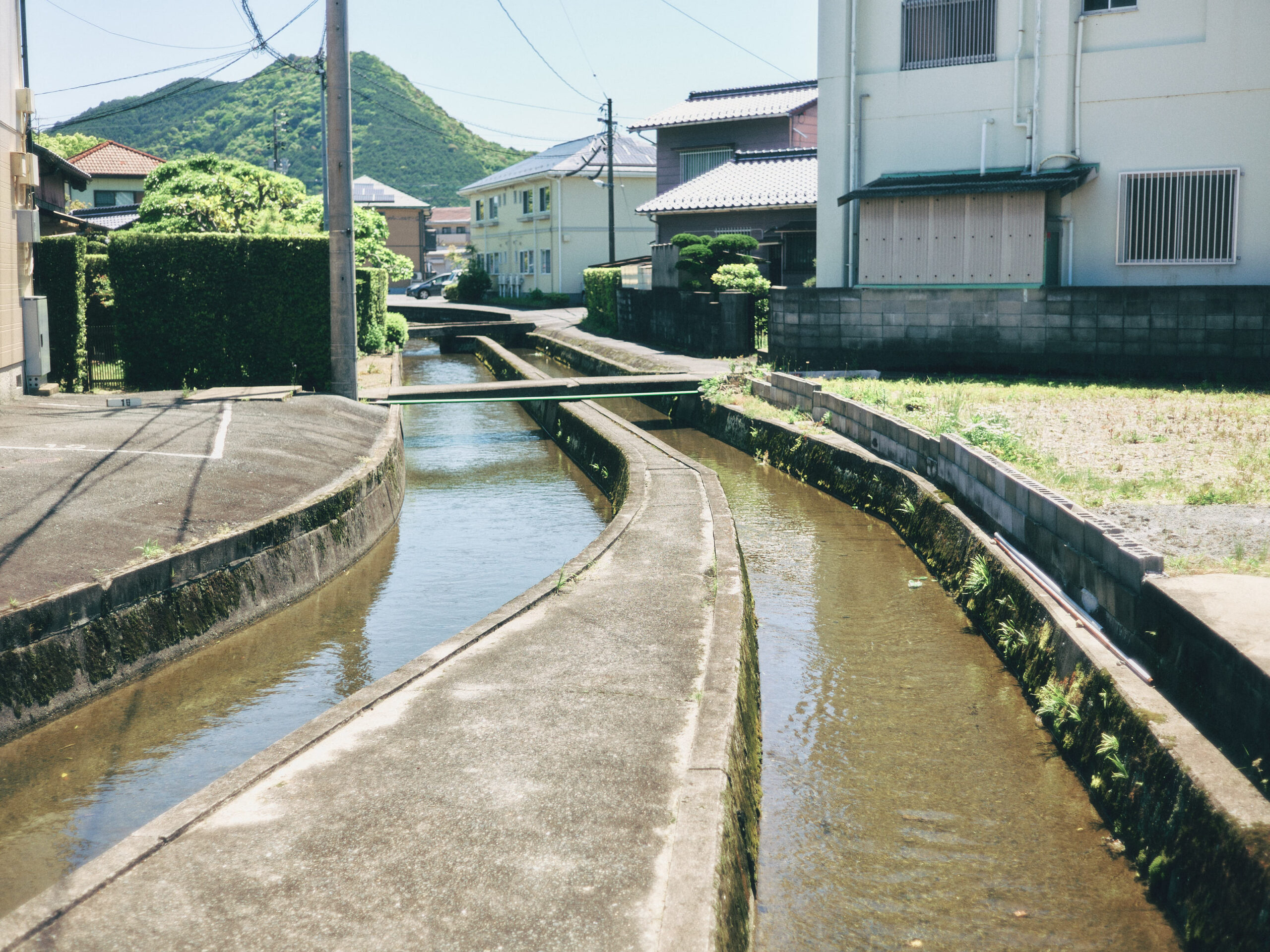 水路がそのままだ。