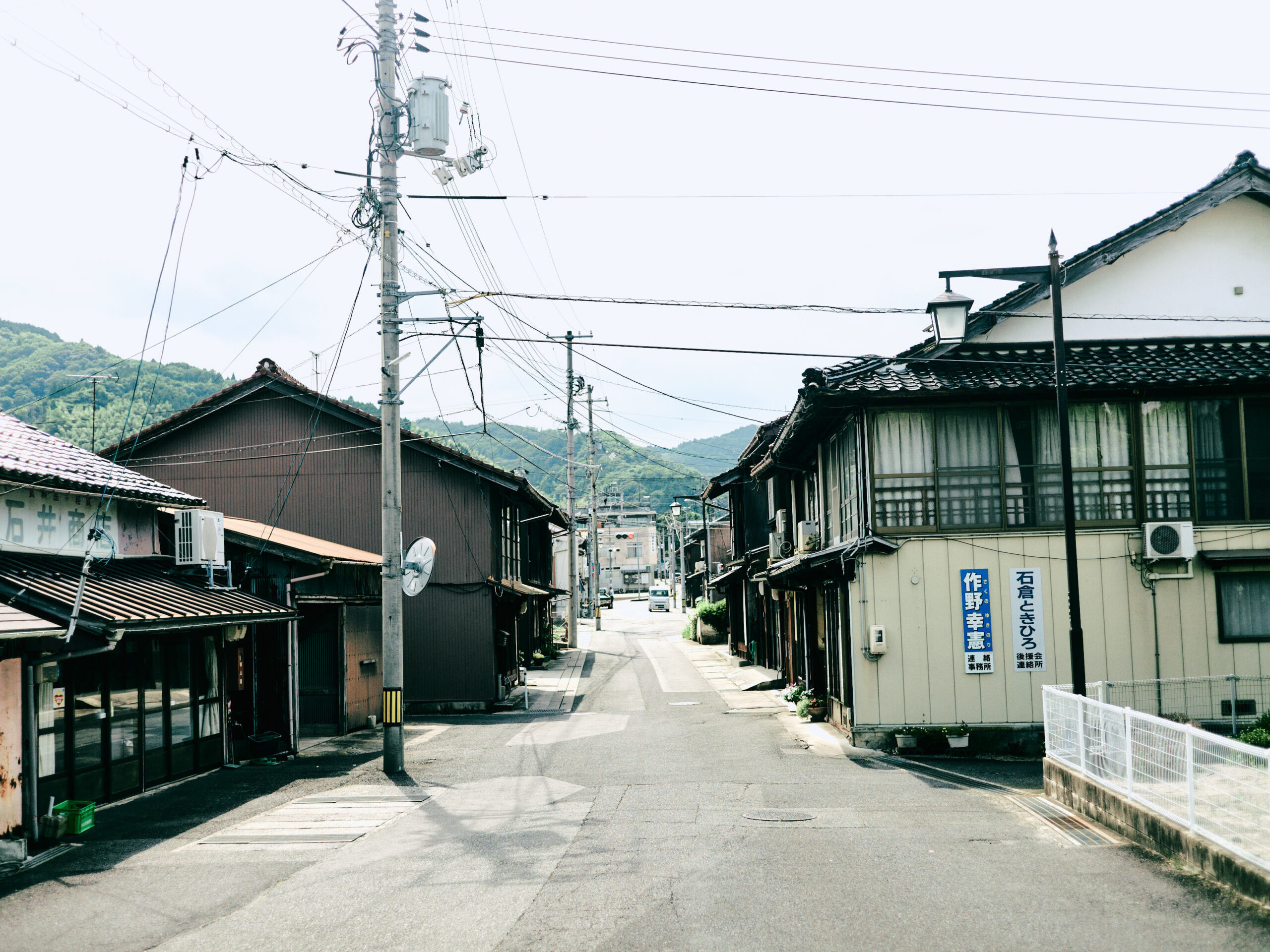 市街地へ。