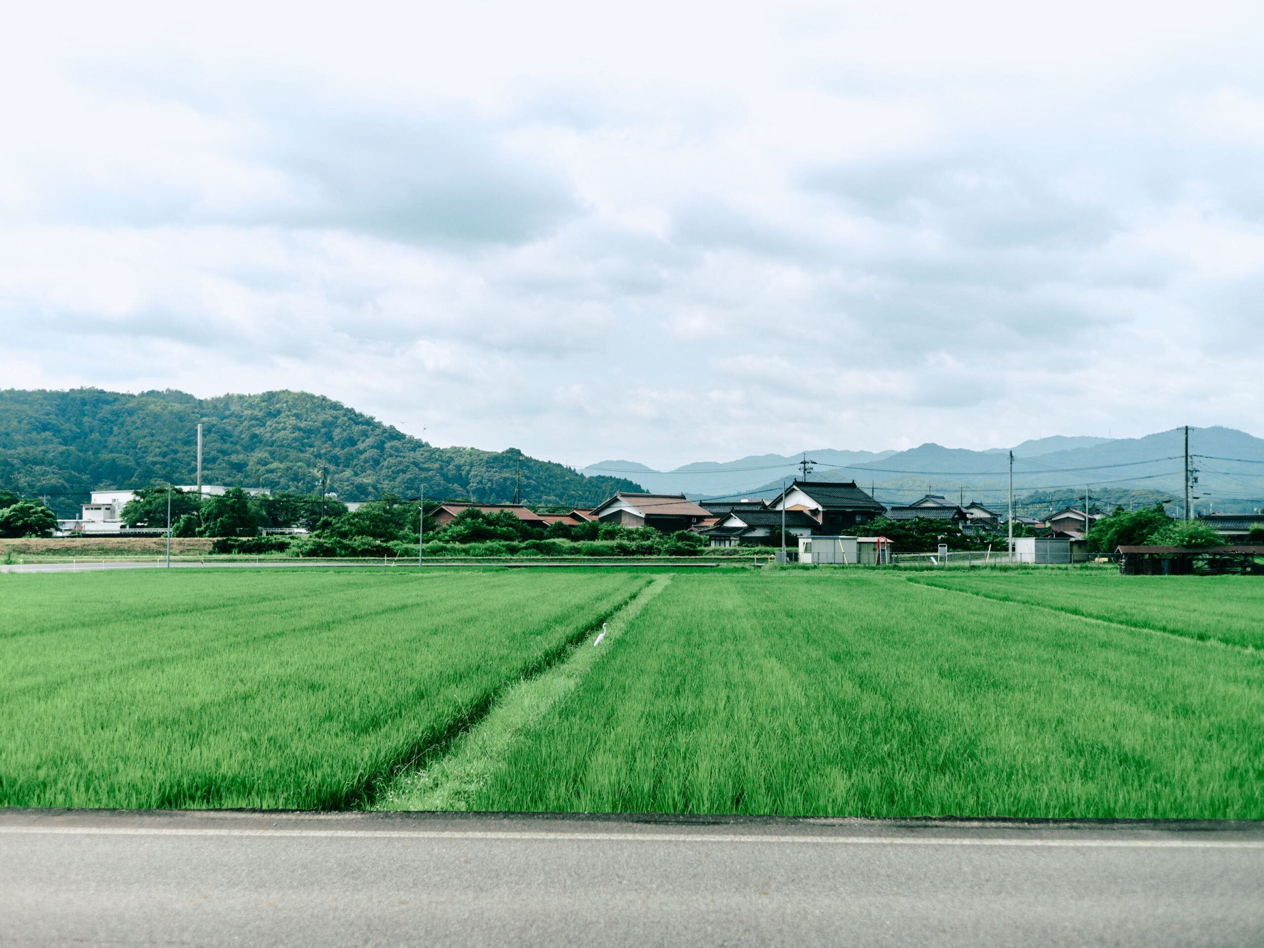 旧西伯町へ。