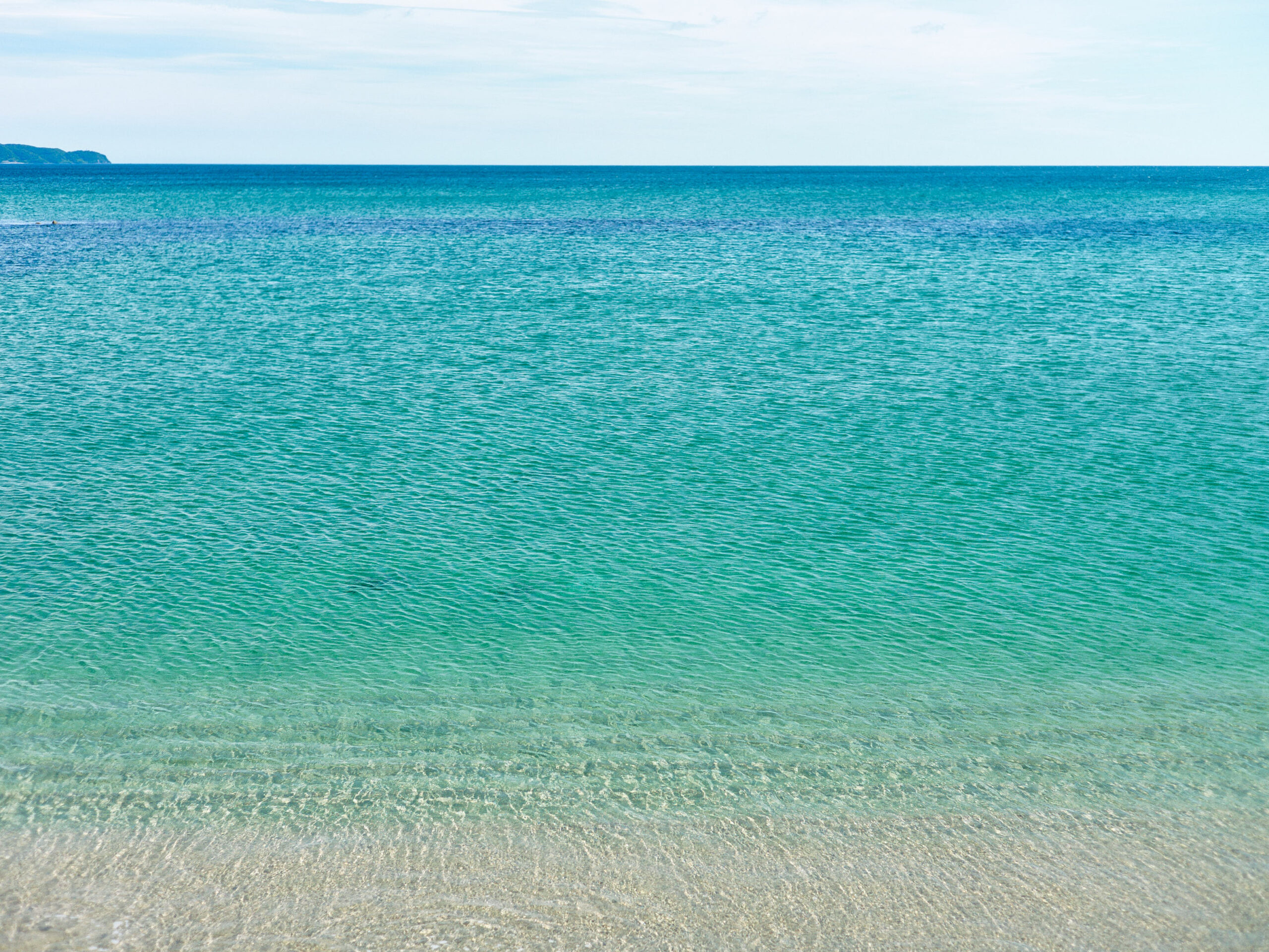 日本海は海が綺麗だなあ。