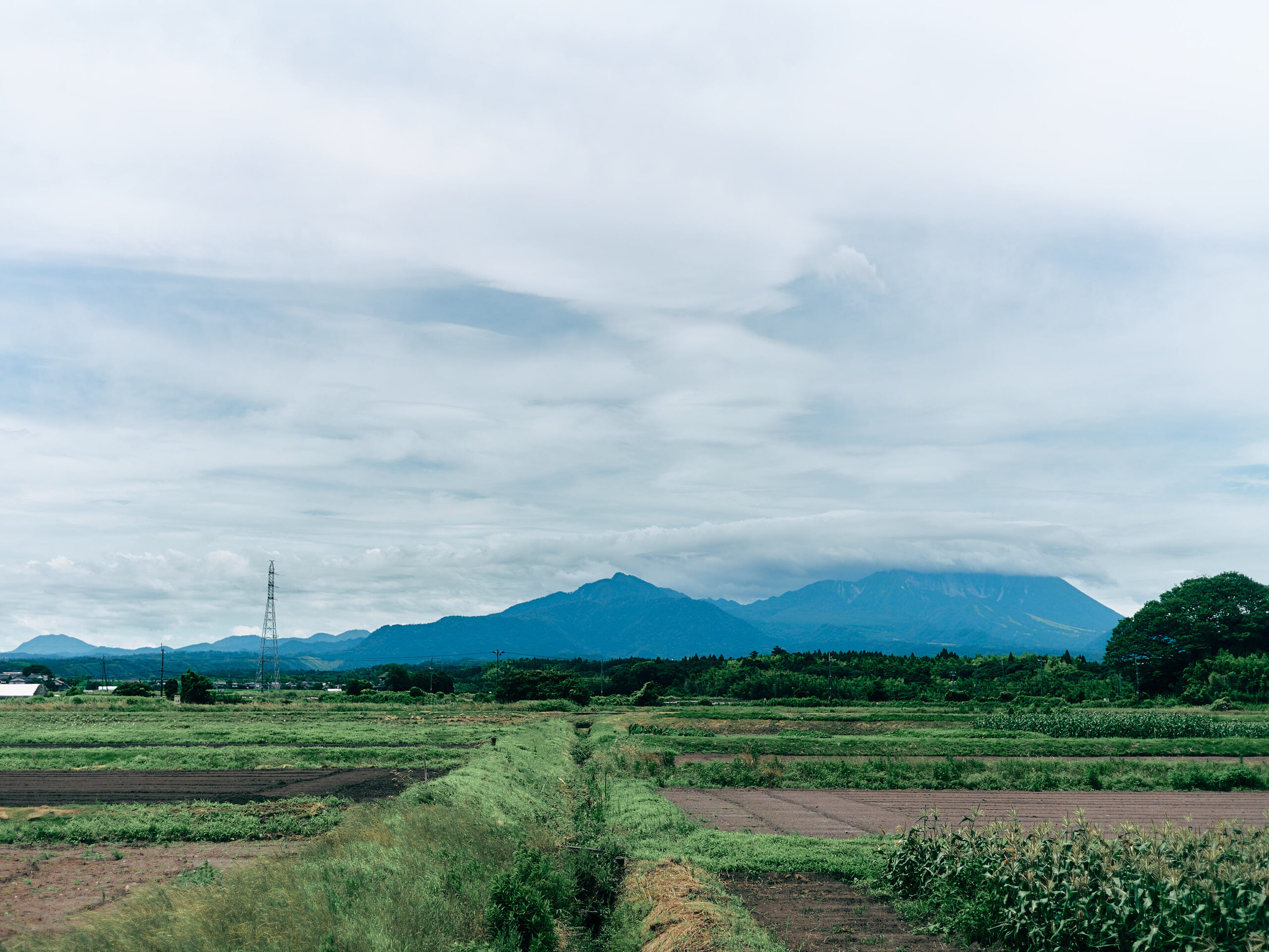 大山の方角。