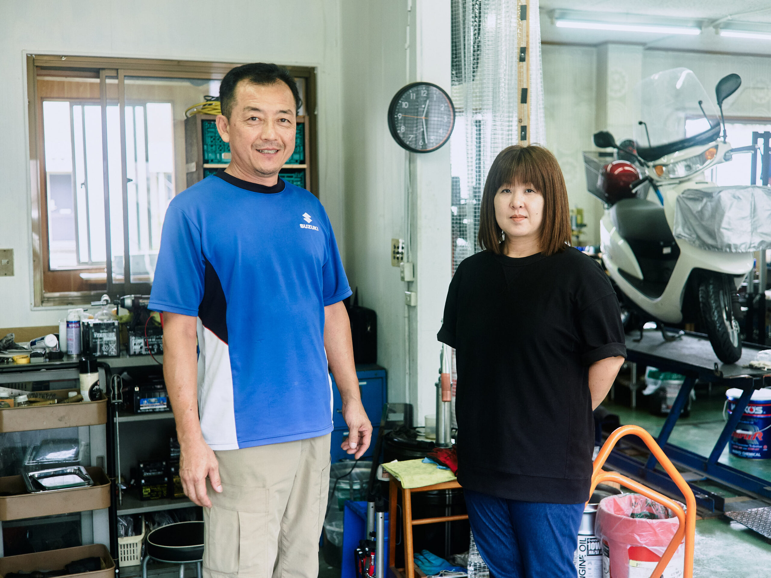 バイク屋さんに助けてもらい、旅は続けられている。【旧市町村一周の旅（岐阜県）｜9月3日―515日目）】